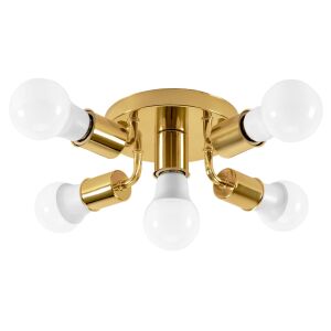 Lampa Sufitowa Reflektor Metalowa APP708-5c Złota 130163148 - Lampy i oświetlenie