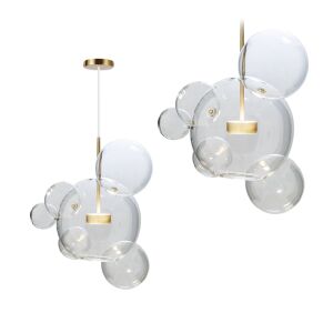 Lampa Sufitowa Wisząca Szklane Kule APP650-CP 130163242 - Lampa łazienkowa