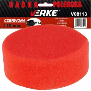 Burete de lustruit, 150mm rosu, V08113, Verke 130163703 - Accesorii pentru unelte
