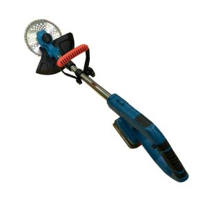 Mat-Rixx AMT-1055 cositoare cu acumulator, albastru și negru, vedere din unghi - Masini de tuns iarba