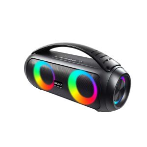 Difuzor Bluetooth portabil OKOP KP-552 cu lumini LED, 2x20W, baterie 3600mAh - Boxe Portabile