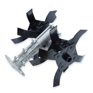 Rotációs kapa adapter fűkaszára, 6 pengével, ideális gyomirtásra és talaj előkészítésre - Fűkasza és szegélynyíró kiegészítő