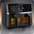Berdsen BD-657 dual zone air fryer with fries and buns