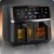 Berdsen BD-657 dual zone air fryer with fries and buns