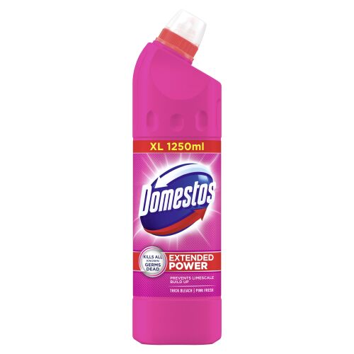 Domestos Pink Fresh Дезинфектант 1250ml, убива микробите и предотвратява образуването на варовик