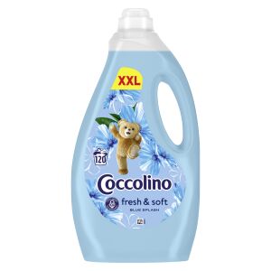 Coccolino Blue Splash płyn do płukania tkanin, 3000ml, dla długotrwałej świeżości i miękkich ubrań - Detergent