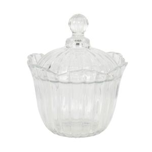 CLEEF.6GL2850 Tárolóüveg bonbonier fedeles 15x18cm 130164854 - Tál