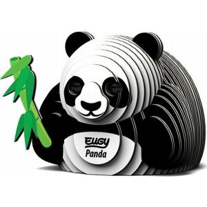 EUGY 3D Panda Puzzle zusammengebaut, Panda hält Bambus - Eugy Fremdsprachige Bücher