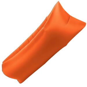 S DEPOT® felfújható matrac, kempingezéshez vagy strandoláshoz, Lazy Bag típusú, narancssárga