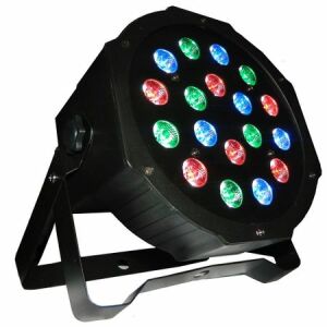 Proiector cu joc de lumini, par led 18x1W Slim LED RGB Disco / Club / Evenimente 130166491 - Echipament de scenă