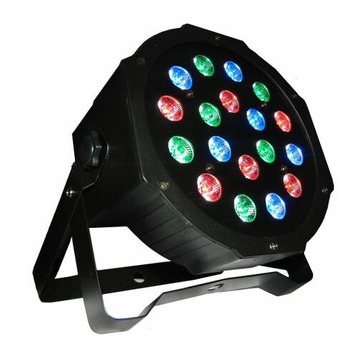Proiector cu joc de lumini, par led 18x1W Slim LED RGB Disco / Club / Evenimente 130166491