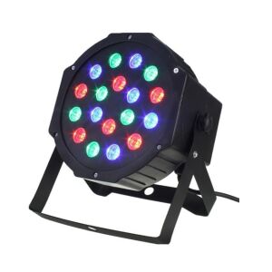 Reflector cu 18 LED RGB disco, cu jocuri de lumini, 18x18cm, 18W 130166525 - Echipament de scenă