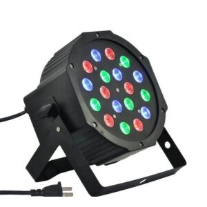 Proiector lumini Par Led 18x1W Slim, Evenimente, Nunti, Dmx in-out, Microfon, Cooler, Club, Disco, Petrecere 130166624 - Echipament de scenă