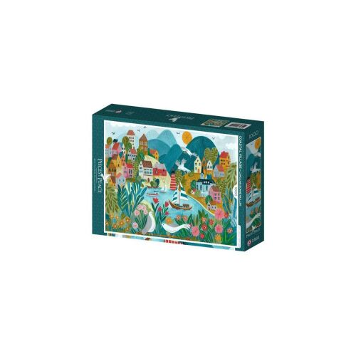 Pieces & Peace 1000 db-os puzzle - Coastal Village (0211) 130170321
