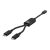 Acefast C5 USB-C - USB-C / USB-C 2 az 1-ben 100W 480Mb/s kábel, fekete