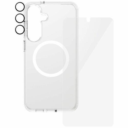 CARE by PanzerGlass Flagship 3 az 1-ben telefontok, képernyővédő és kamera lencsevédő a Samsung Galaxy S25+ készülékhez