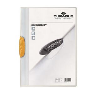Gyorsfűző, klipes, A4, DURABLE "Swingclip® 30", sárga 130191392 - Durable