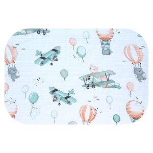 Színes mintás textil pelenka 70x80 cm- Róka pilóta 130192898 - Textil pelenka