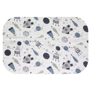 Színes mintás textil pelenka 70x80 cm- Szürke űr 130192985 - Textil pelenka