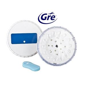 Magnetické nástenné bazénové svietidlo GRE s diaľkovým ovládaním (2 biele LED svetlá + 1 diaľkové ovládanie) 130209709 - Bazény a plážové hračky