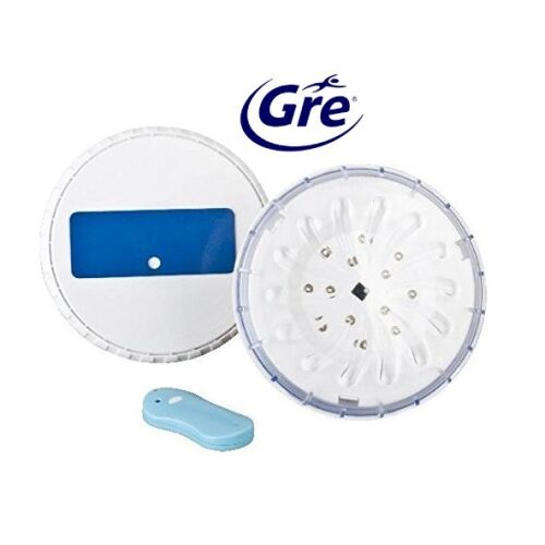 Magnetické nástenné bazénové svietidlo GRE s diaľkovým ovládaním (2 biele LED svetlá + 1 diaľkové ovládanie) 130209709