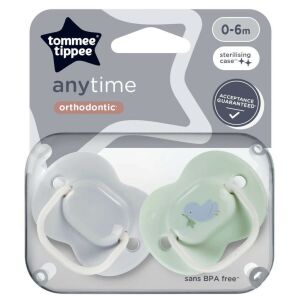 Tommee Tippee Anytime nyugtatócumi  0-6 hó 2 db  - kismadár 130224421 - Tommee Tippee