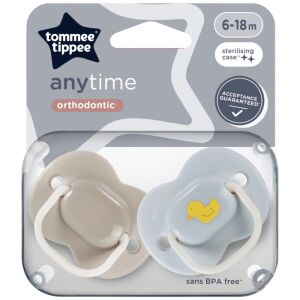 Tommee Tippee Anytime nyugtatócumi  6-18 hó 2 db  - kacsa 130224462 - Tommee Tippee