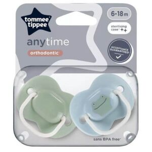 Tommee Tippee Anytime nyugtatócumi  6-18 hó 2 db  - béka 130224477 - Tommee Tippee