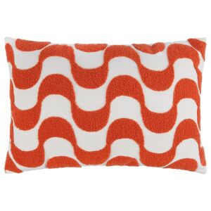 GROOVY sötét narancssárga díszpárna 40x60 cm retro hullám mintával - Díszpárna