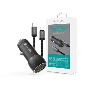 Devia Autós Töltő - 30W PD+QC - USB-C + USB-A 136102738 - Devia
