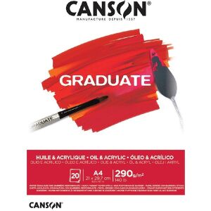 Canson Graduate A4 Álló Akril- és Olajfestő Papír - 290g/m2 139216827 - Canson