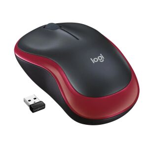 Mouse Wireless Logitech M185 Rosu - Logitech Mouse