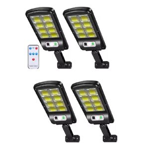 4 darabos Jortan napelemes utcai lámpa készlet távirányítóval - Napelemes lámpa