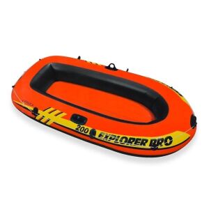 Felfújható csónak 2 személyre, Intex, evezők nélkül, 1.96x1.02x0.33cm, narancs-fekete 136041659 - Gumicsónak, evező