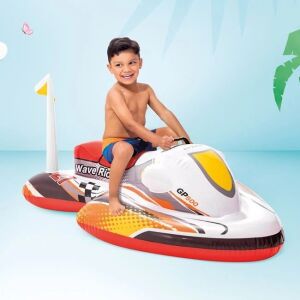 Felfújható Jet Ski gyerekeknek 3 éves kortól, Intex, 1.17x0.77m, fehér-mintás színű 136287328 - Strandcikk