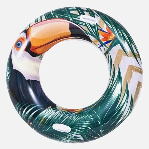 Fancy Tucan Felfújható Felfújható nyakörv, Fancy Tucan, 115cm, zöld-sárga