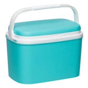 Tyrkysová prenosná chladiaca taška s rukoväťou, ideálna na uchovávanie jedla a nápojov v chlade na pláži alebo pri kempovaní - Chladiace tašky, chladiace vložky