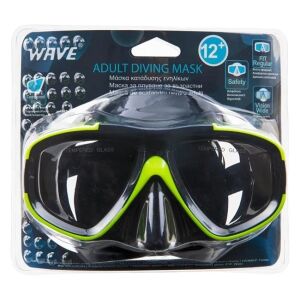 Masca Inot pentru copii de 12+ Ani si adulti, din PVC, Negru-Verde 136039415 - Măști de scufundare