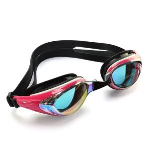 Gyermek úszószemüveg 6+ éves korig, ködmentes lencsékkel, szilikonból, tokkal, fekete-rózsaszín, fekete-rózsa 135959829 - Úszószemüveg