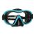 Maska do pływania dla dzieci powyżej 12 lat i dorosłych, wykonana z silikonu, 20x8x17,5 cm, czarno-turkusowa 136038127