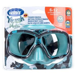 Úszómaszk 6 és 12 év közötti gyerekeknek, Petrol-fekete 136038115 - Búvárkodás