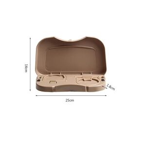 Autós pohártartó, összecsukható, műanyag, 25x16x1.8cm, bézs színű 135935983 - Autós pohártartó