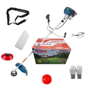 Flinke FK-9300 benzínová kosa s výkonom 5,8 HP, 65 ccm motorom, vrátane ramenného popruhu, ochranných okuliarov, rukavíc, miešacej nádoby a náhradnej šnúry - Kosačky na trávu a orezávačky