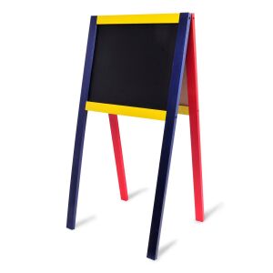 Tablă Dublă, Model 40x80cm, Culoare Multicolor, Față Albă pentru Carioci, Față Neagră pentru Creta 130248586 - Table de scris si desenat