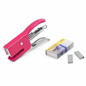 Set Capsator, Pretul, Nr. 10/5, Culoare Fucsia, Rezerve 500 Bucăți 130248866 - Capsatoare, capse
