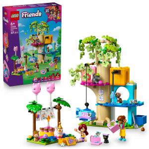 LEGO® Friends Születésnapi cicazsúr és lombház cicáknak 42666