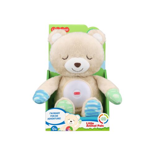 Zenélő, világító plüss maci, 30 cm 147224906 - Altató játék