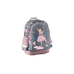 Balerina iskolatáska, hátizsák - 3 rekeszes - Grey 130259181 - Paso