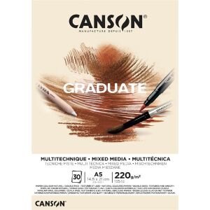 Canson Graduate Vegyes Technika Rajzpapír - A5, 220g/m² 136100229 - Canson