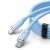 Orico CDX 60W 3A Power Delivery USB-C - USB-C kábel, 1 méter, kék